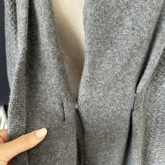 Neiman Marcus Cashmere Collection Cardigan Buckle Front Sweater - Picture 7 of 14